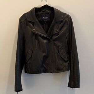 GRUNGE Madewell Classic Black Leather Jacket